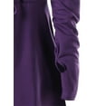 thumbnail image 6 of hirigin Women Halloween Costume Solid Color High Low Long Sleeve Hooded Dress for Party Role-playing Cosplay, 6 of 9