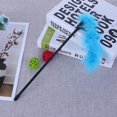 thumbnail image 1 of Pet Teaser Feathers Bell Stick Cats Catcher Interactive Wand Toys (Azul) Ndcxsfigh Para estrenar, 1 of 7