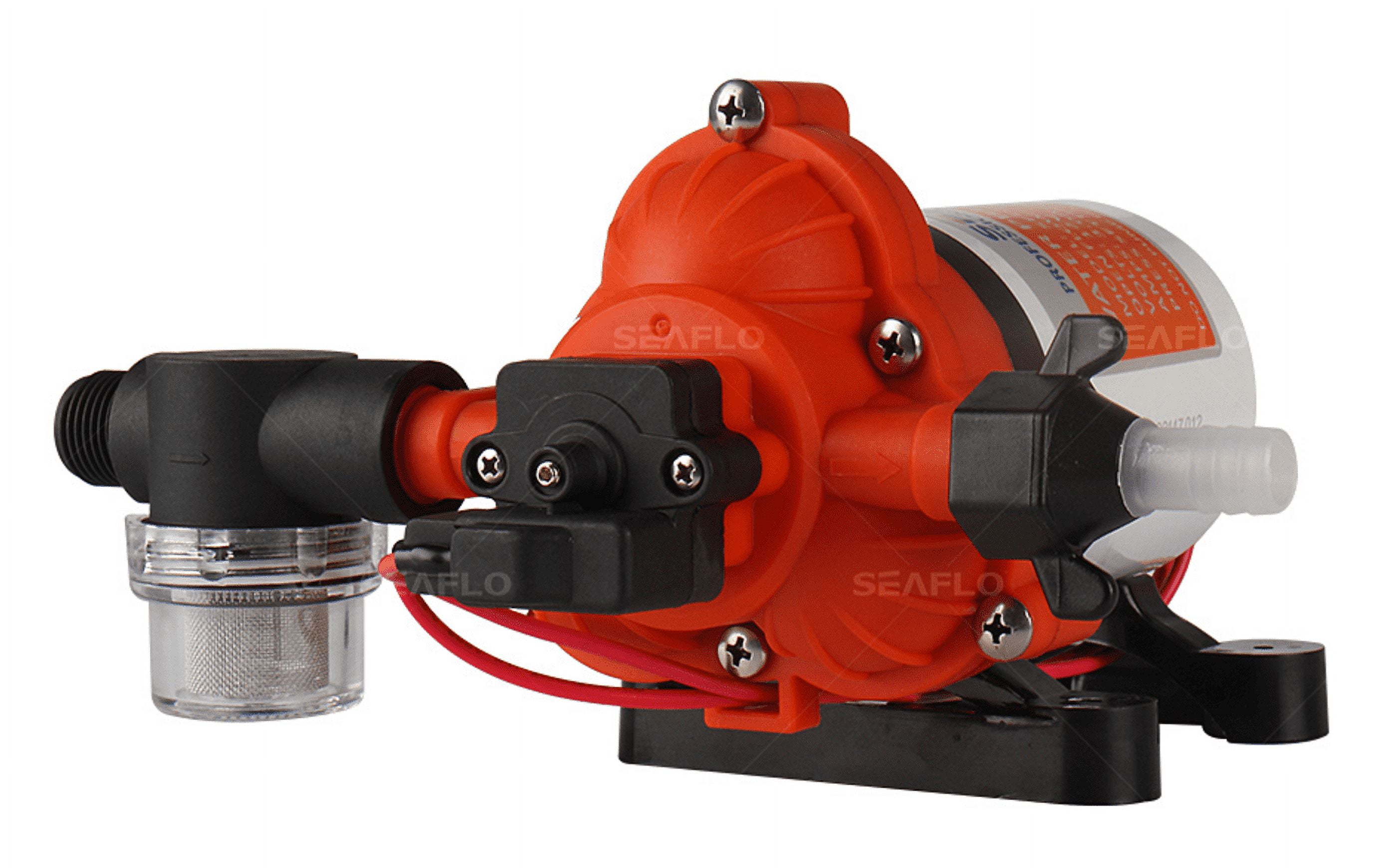 Seaflo, 1.2A, 115V, 33 Series Industrial Pressure with Power Plug Water Transfer Pump, 3.3 GPM