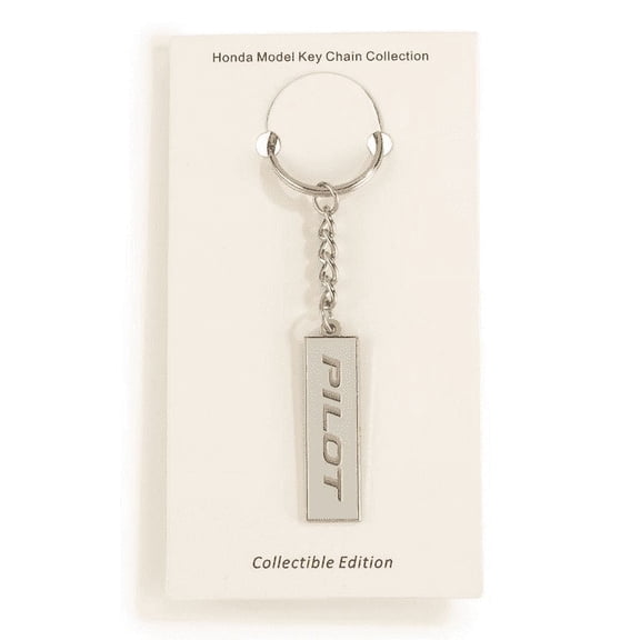 Honda Pilot Split Ring Keychain, Silver, 1 Count