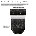 thumbnail image 7 of HELLHERO Bathroom Toilet Cover Set for Stretch Elastic Fabric Elastic Bottom Easy to Clean Dust-Proof Adjustable Machine Washable Durable, Spider Web, 7 of 7