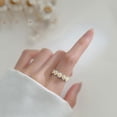 thumbnail image 4 of Jumpingount Anillo abierto Retro Vintage para mujer, anillos femeninos a la moda, bonita y exquisita margaritas, banda para el dedo, joyería de Ropa, zapatos y accesorios Miscelánea, 4 of 6