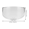 thumbnail image 2 of IDEANATEGRATE Visor Transparente Para Casco De Motocicleta Compatible Con Ff801 Ff397 Ff813 Anti Rayones Y Protección Uv, 2 of 8