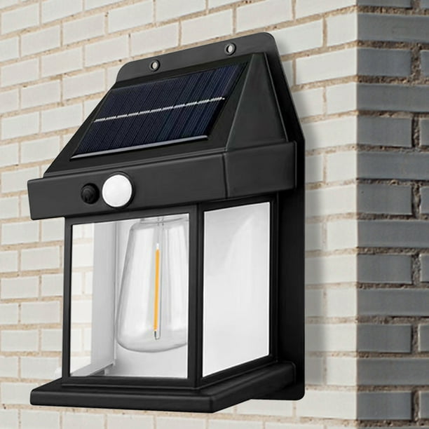 Luz solar de pared Lámpara con sensor de jardín IP65 Lámpara solar impermeable para jardín Tungsteno para Garden Yard Park