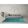 thumbnail image 3 of Ahgly Company Indoor Rectangle Oriental Turquoise Blue Industrial Area Rugs, 5' x 7', 3 of 4