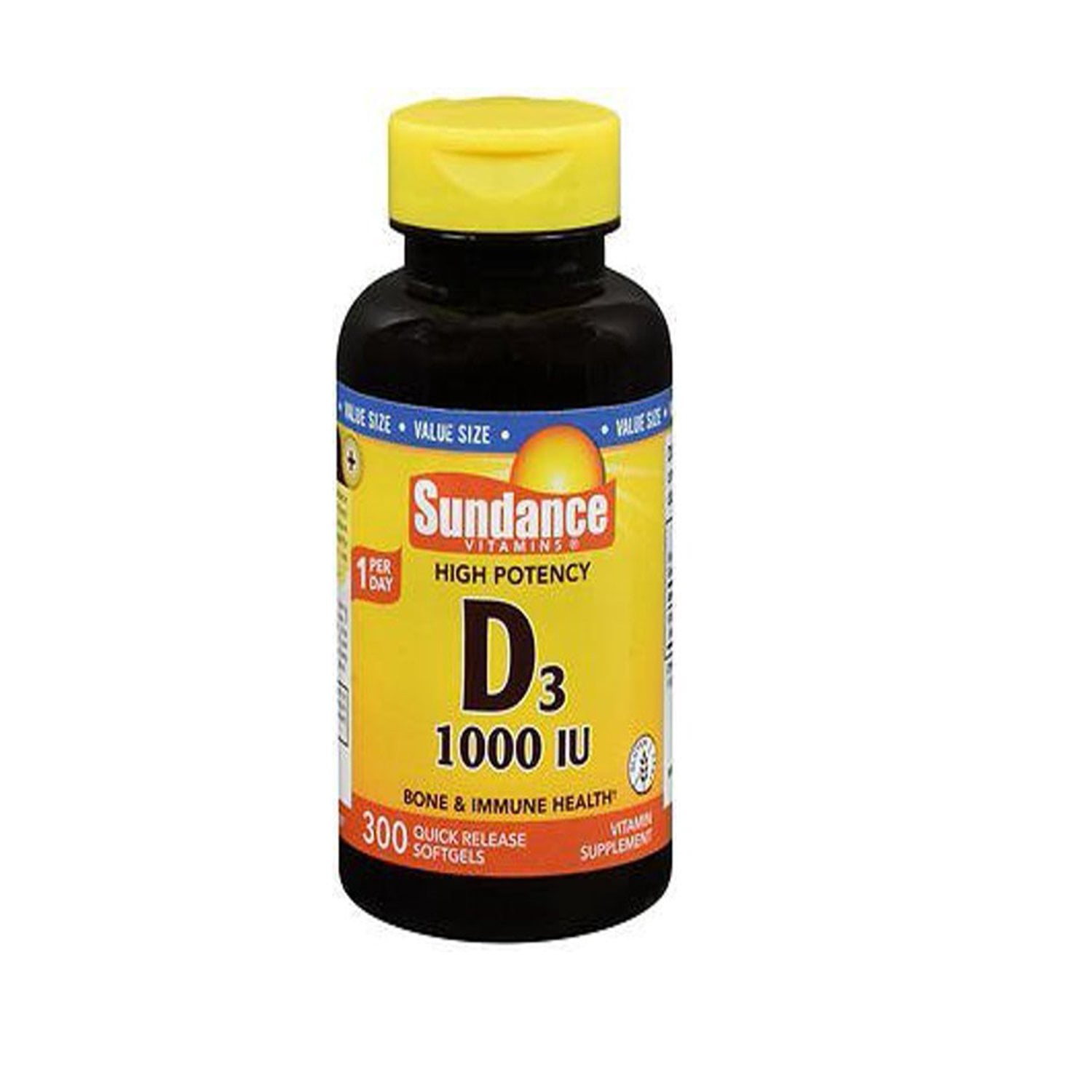 Sundance Vitamin D3 1000IU High Potency Support Bone Health, 300ct, 3-Pack