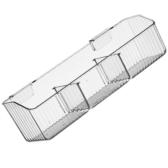 BRIGHTFUFU Kitchen Over Cabinet Door Organizer 1Set Square Transparent Storage Basket for Household Users