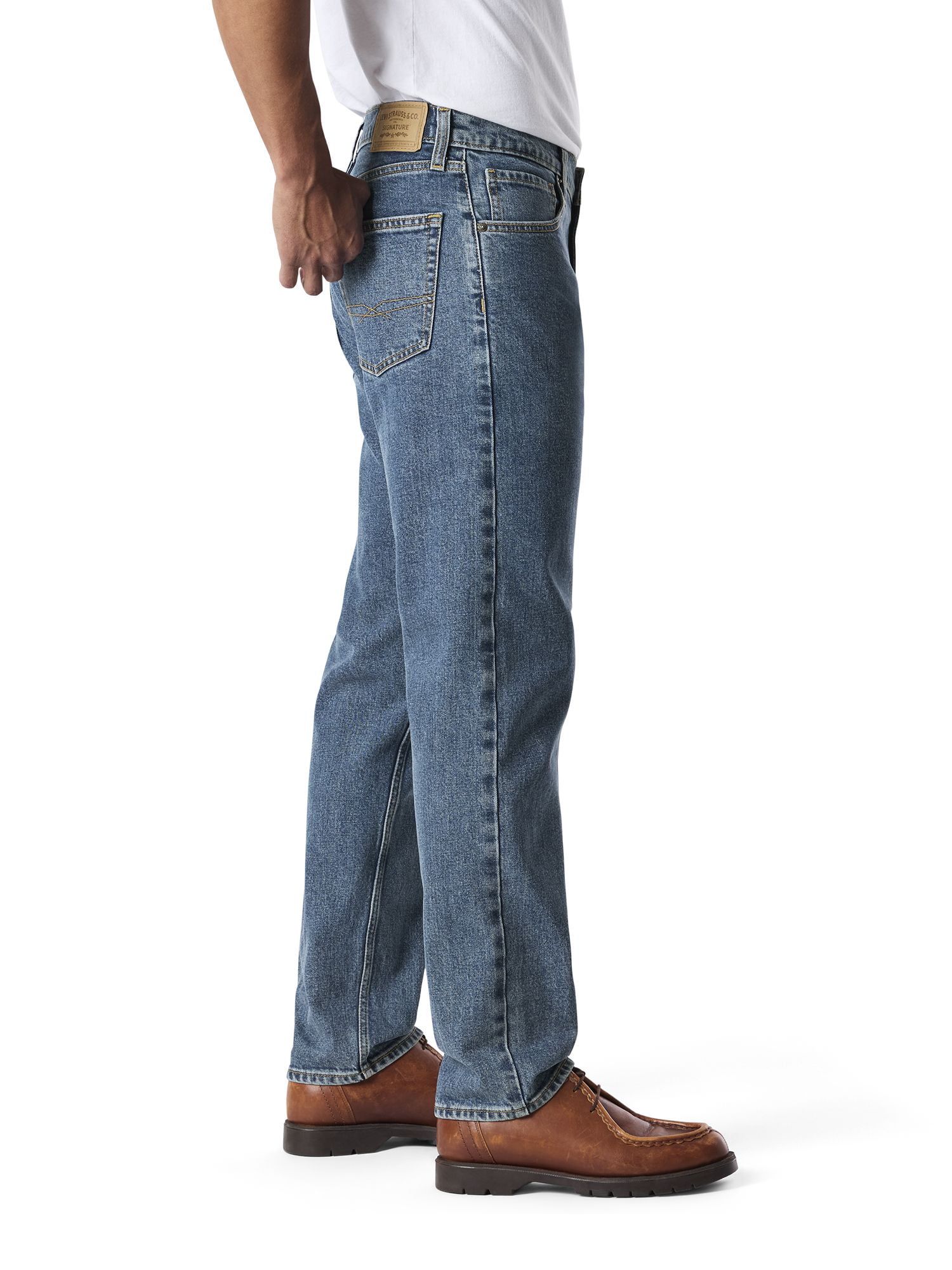 Levi Strauss Signature Men's and Big and Tall Relaxed Taper Jeans