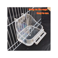 thumbnail image 4 of Square Bird Cage Food Container With Hook, Parrot Feeder Bowl, Bird Feeding Supplies, 4 of 5