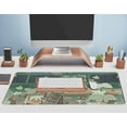 thumbnail image 5 of Cute Desk Mat Kawaii Bear XL Large Gaming Mouse Pads Desk Pad Desk Mats Pads on top of Desks Mousepad Cute Anime Plant Desk Protector 31.5x11.8 in, Aesthetic Brown and Green Forest Keyboard Pad, 5 of 6