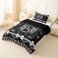 thumbnail image 2 of Manfei Cute Alphabet S Twin Comforter Sets,Cute Bowtie Print Bedding Set,Black,Black Reversible,2 Pieces,1 Comforter and 1 Pillowcase, 2 of 7
