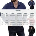 thumbnail image 3 of Donemore Men's Slim Fit Casual Jacket Solid Color Snap Button Collar Lightweight Polyester Outdoor Windbreaker Pockets, 3 of 4