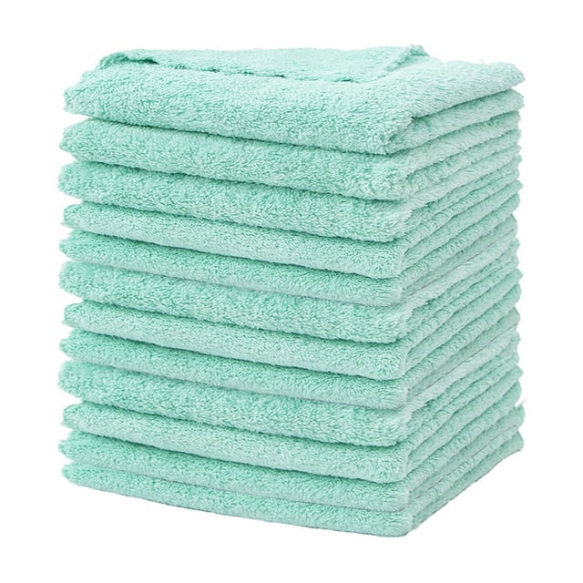 Velvet Feel Microfiber Cleaning Cloths - Super Absorbent, Soft Texture, for Kitchen, Dishes, Tables, and Glass Wiping