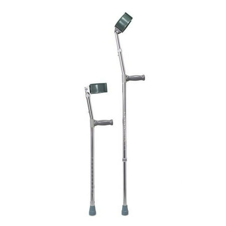 61433800 300 lbs Forearm Crutch Adult Steel Frame - Pack of 6