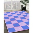 thumbnail image 2 of Ahgly Company Indoor Square Patterned Light Slate Blue Area Rugs, 7' Square, 2 of 6