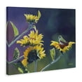 thumbnail image 4 of Stupell Industries Resting Birds on Sunflowers Plants & Flowers Painting Wrapped Canvas Art Print Wall Art, 40 x 30, 4 of 8