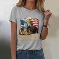 thumbnail image 2 of mgoYE Women T Shirt USA Logo 250 Years American Flag 250th Anniversary USA T-Shirt(Light Gray,2XL), 2 of 8