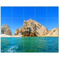 thumbnail image 1 of Beach Ocean Ceramic Tile Mural Kitchen Backsplash Bathroom Shower, 400109-L54, 1 of 3