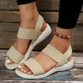 thumbnail image 5 of kamemir Sandalias De Verano para Mujer 2024 Sandals for Women New Style Casual Women'S Sandals and Slippers with Flat Bottom(Beige,9), 5 of 7