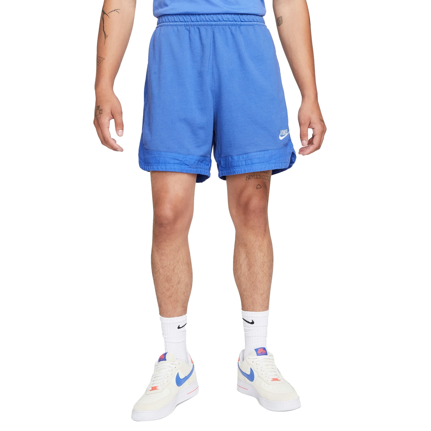 Nike Sportwear Essential French Terry Men's Shorts Dark Marina Blue ...