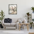thumbnail image 2 of Stupell Industries Wild Heron Birds Perched Scenic Grassy Creek Painting Luster Gray Floating Framed Canvas Print Wall Art, Design by Piddix, 2 of 5