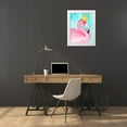 thumbnail image 3 of Moore, Regina 12x14 White Modern Wood Framed Museum Art Print Titled - Flamingo Queen II, 3 of 4