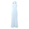 thumbnail image 5 of Women Elegant Summer Bodycon Maxi Dress Neck Formal Wedding Guest Party Long Dresses Long Bridesmaid Dress Pantsuit for Women Womens Beach Maternity Dresses Casual Ladies Dress Cute Casual Dresses, 5 of 5