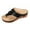 Black, variant on XIAQUJ Ladies Summer Vintage Wedge Beach Slippers with Toe Platform Flower Decoration Plus Size Arch Sole Sandal Slippers Sandals for Women 2024 Navy 7