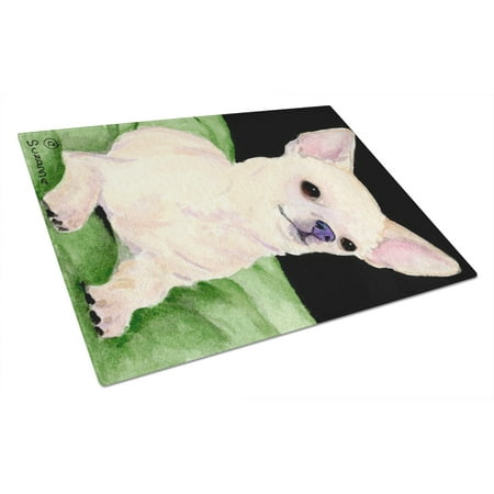 

Carolines Treasures SS8789LCB Chihuahua Glass Cutting Board Large 12H x 16W multicolor