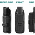 thumbnail image 4 of Funda para linterna táctica con clip giratorio extensible, cinturón de nailon compacto para un transporte seguro, se adapta a la mayoría de los cinturones con diseño de clip resistente para, 4 of 5