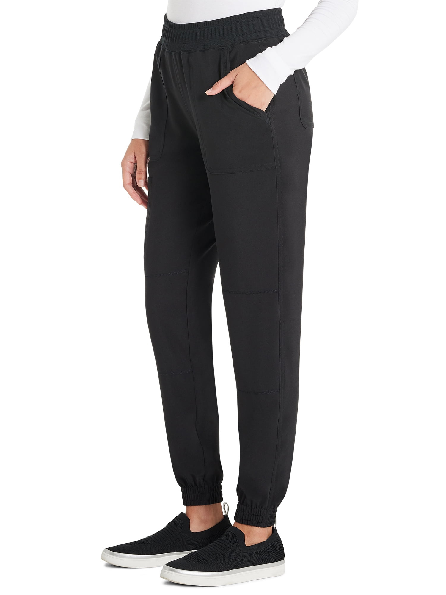 Scrubstar Women's Antimicrobial Premium Performance Petite Yoga Waistband Jogger, Sizes XS-XL
