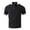 Black, variant on IWRICH Men's Jacquard Textured Short Sleeve Polo Shirts Button up Color Blocking Tops V Neck Casual Summer Basic Tops Light Blue XL