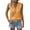 Yellow, variant on Qiopertar Women's Casual Hollow-out Sleeveless V-Neck Top Fashion Cropped Tank Tops Summer Beach Party Comfy Stretchy Solid Color Camisoles, Army Green S