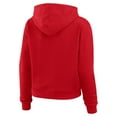 thumbnail image 3 of Women's WEAR by Erin Andrews  Red New Jersey Devils Waffle-Knit Pullover Hoodie, 3 of 4