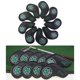 thumbnail image 2 of Cubierta de cabeza de hierros de golf 9x Sunnimix Cuero impermeable Negro, 2 of 8