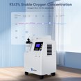 thumbnail image 2 of 1-5 LTS Ajustable ox- Machine 93%Concentration O X Generator Doméstico Maquina pureza con control-remoto-peso / Temporizable, Continuo-flujo, ｍedical-Graded Equipo Móviles con ruedas, 2 of 10