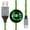 Green, variant on USB Type C Cable, 3A LED Light Up Fast Charge Cord Compatible with Samsung Galaxy S20/S10/S9/S8, LG V40/V30, USB-C to USB-A Fast Charging C Cables