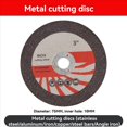 thumbnail image 4 of Kit de 18 Discos de Corte de 75 mm para Amoladora Angular de 10 mm de Diámetro, Hoja de Circular de Metal, Disco de Lijado Plano y Almohadillas de Lijado., 4 of 5