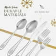 thumbnail image 5 of Spode Christmas Tree 18/10 Stainless Steel 20pc. Flatware Set (Service for Four), 5 of 8