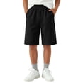 thumbnail image 2 of Rvasteizo Boys Girls Loose Elastic Waist Pocket Crop Shorts Toddler Casual Short Trousers for 1-15 Years, 2 of 5