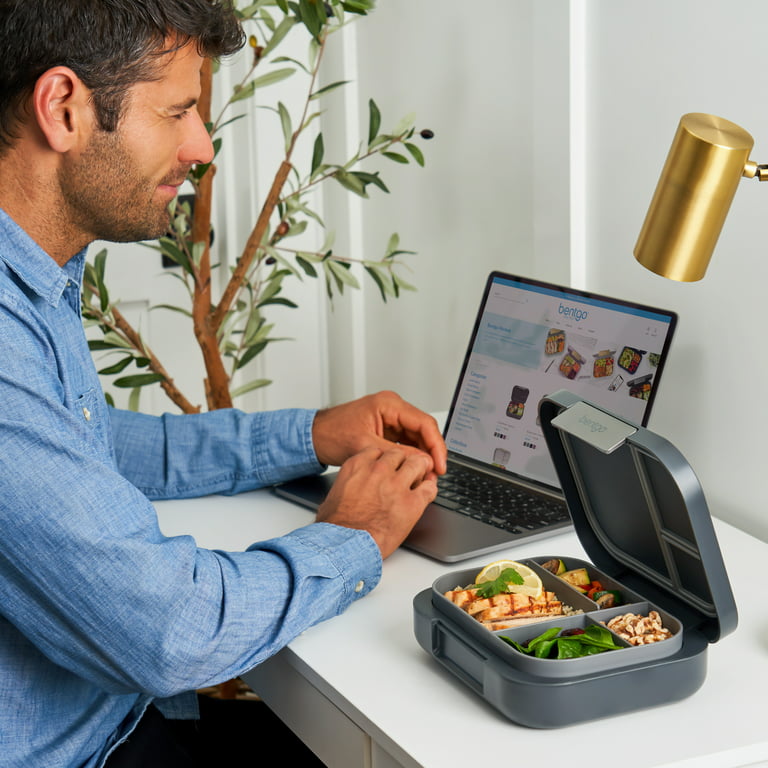 Bentgo Modern - Versatile 4-Compartment Bento-Style Lunch Box for Adults  and Teens, Leak-Resistant, Ideal for On-the-Go Balanced Eating - BPA-Free,  Matte Finish and Ergonomic Design (Dark Gray) 
