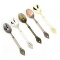 thumbnail image 2 of HURRISE Spoon,Dessert Spoon,5Pcs Innovative Vintage Zinc Alloy Carved Coffee Spoon Teaspoon for Kitchen Dining Bar, 2 of 8