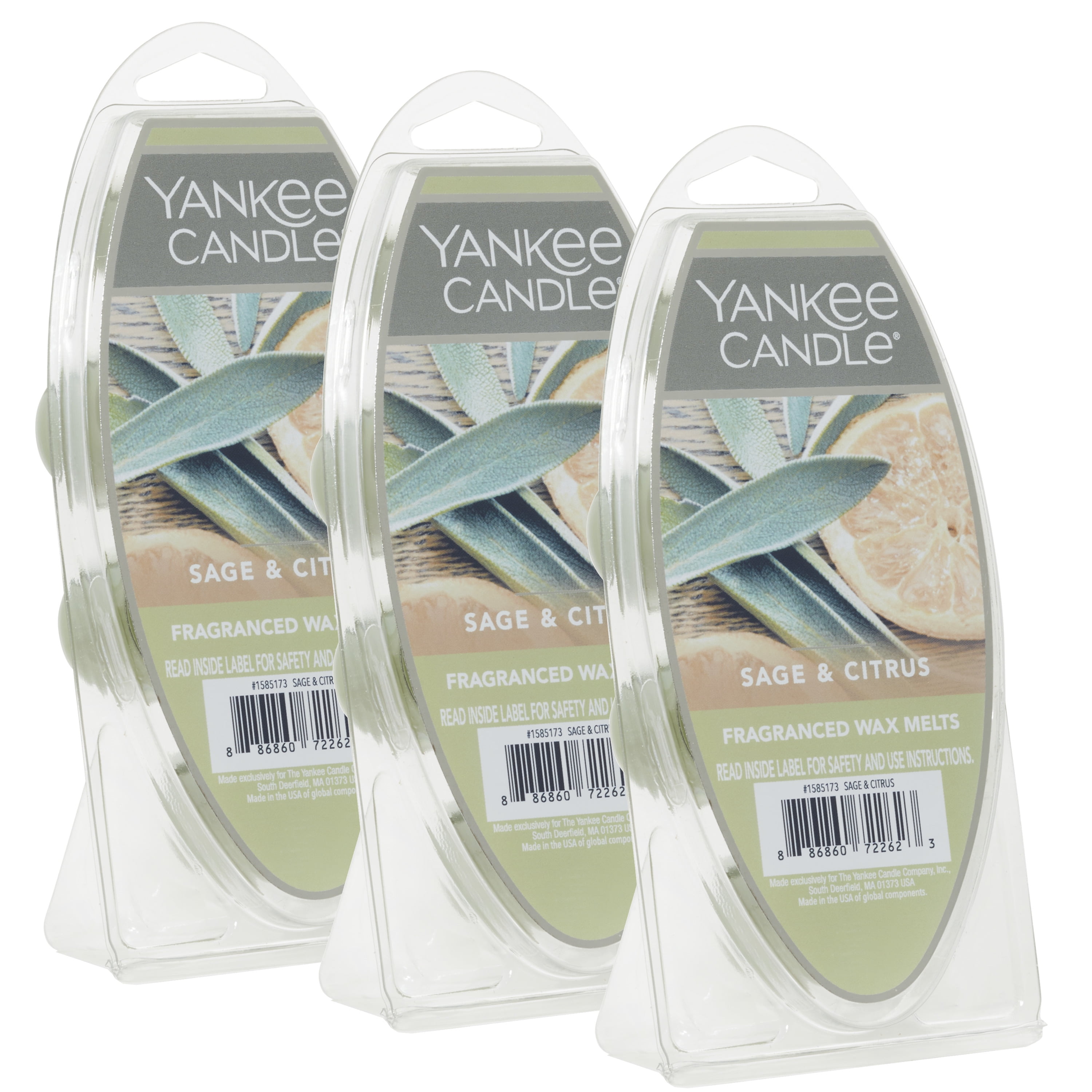 Yankee Candle® Sage & Citrus Wax Melts, 3 Packs of 6 (18 Total