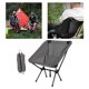 thumbnail image 4 of Silla de Camping plegable portátil Perfecl asiento de jardín con bolsa de transporte gris, 4 of 8