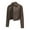 Khaki Cropped Faux Leather Jacket for Women, variant on Olyvenn Women's Cropped Faux Leather Jacket Zip Up Motorcycle Jacket Moto Biker Blazer PU Short Coat Fashion Y2k Streetwear Gray 8