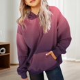 thumbnail image 2 of Tiweut Hoodies for Girls Cute Teen Preppy Hooded Sweatshirt Oversized Long Sleeve Shirts Gradient Clothes for Children Tops 3-4 Y, 2 of 7