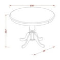 thumbnail image 5 of East West Furniture 5  Pc  Table  set  for  4-Kitchen  dinette  Table  and  4  Kitchen  Chairs, 5 of 6