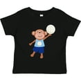 thumbnail image 3 of Inktastic Volleyball Player Boys Cute Monkey Boys Toddler T-Shirt, 3 of 5