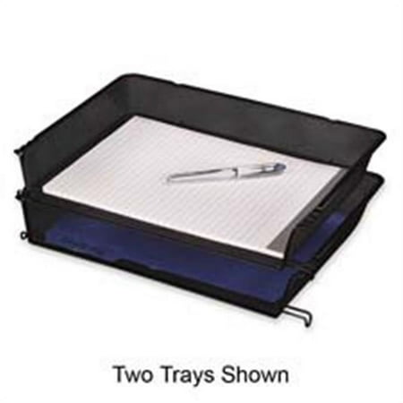 Rolodex Corporation ROL62555 Letter Mesh Tray- Side Load- Stackable- Black
