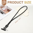 thumbnail image 2 of Cordón para Teléfono Móvil, Cordón de 18.5 pulgadas, Correa Antirrobo Cruzada para Cuello, Cadena Universal Ajustable Larga con Pestaña para Mujeres, Funda de Teléfono Móvil, Negro, 2 of 7